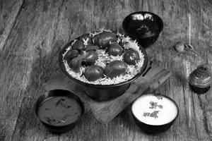 Mushroom Donne biriyani 