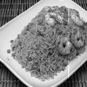 Prawns Triple Fried Rice