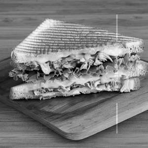 Western club chicken cheese sandwich