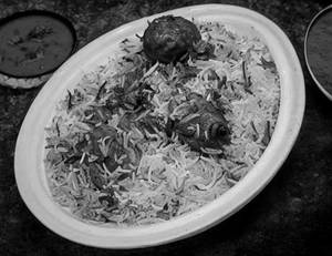 Hyderabadi pork biryani