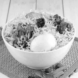 Mutton Biryani (3 Pc-with Raita)
