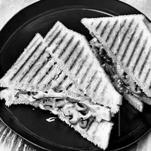 Mushroom Masala Cheese Sandwich