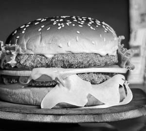 Schezwan cheese burger