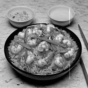 Sichuan Prawns Rice