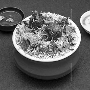 Mutton Lazeez Biryani.    
