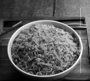 Onion chilly fried rice
