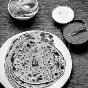 Single aloo paratha Main Course