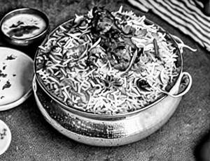 Half Hyderabadi chicken biryani