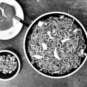 Egg Burnt Garlic Noodles