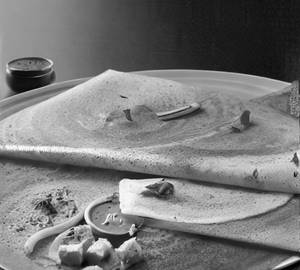Triple egg dosa