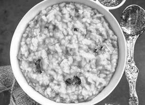 Plain Khichdi.  With Dhaii