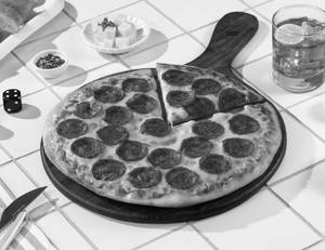 Classic Pepperoni THIN CRUST PIZZA [BIG 10"]