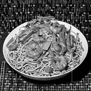Prawns Hakka Noodles