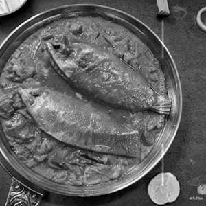 Ilish Mach Aloo Begun Diye