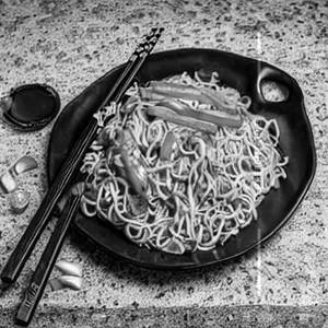 Chicken & Cheese Sizzler Momo Noodles