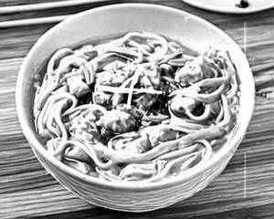 Egg Chicken Gravy Noodles