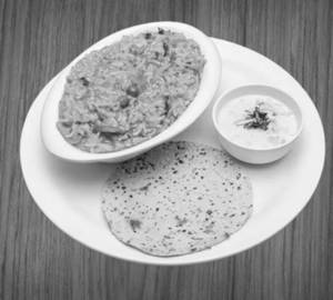 Jain Dal Khichdi + Papad