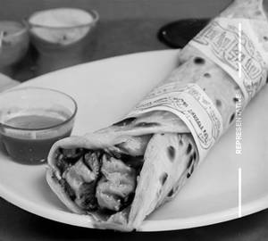 Double Egg Chicken Malai Tikka Roll