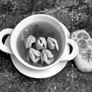 Vegetable Dumpling Soup