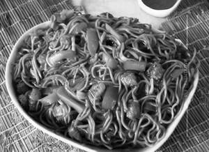 Veg Manchurian Noodles