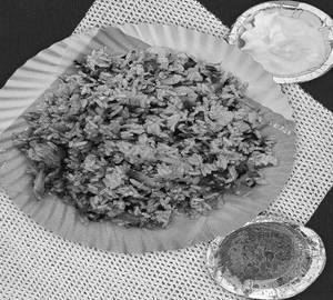 Tawa pulao [with dahi+chatni][400-500 ml]