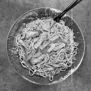 Chicken Pan Fried Noodles