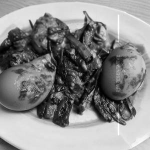 Egg pepper masala