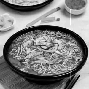 Cheese hot chicken ramen