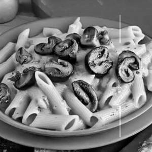 Mushroom Tomato Cheese Pasta
