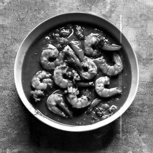 Prawns chilli [gravy]