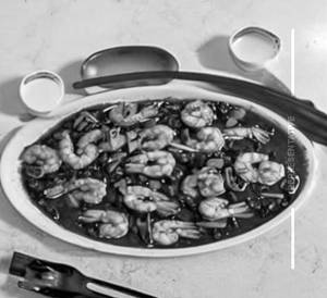 Prawns In Black Bean Sauce