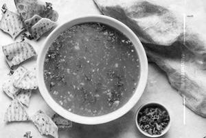 Burnt garlic soup