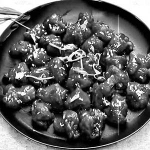 Roast Lamb Manchurian Dry