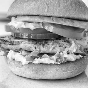 Grilled Chicken Patty Cheese Burger