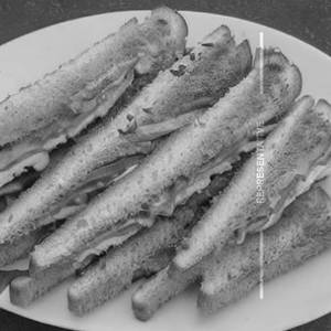 Baby Corn Club Cheese Sandwich