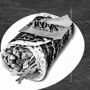 Crunchy veggie club wrap