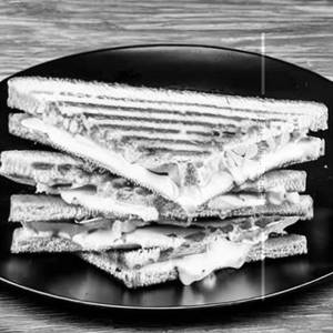 Aloo Matar Cheese Grilled Sandwich