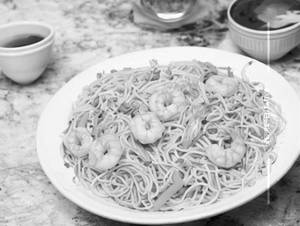 Prawns noodles