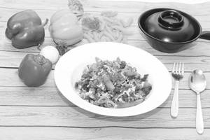 Red Bell Pepper Pasta Veg