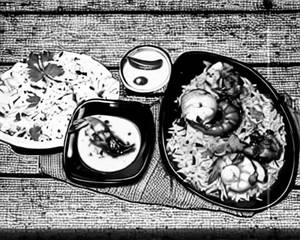 Prawns Hyderabadi Biryani