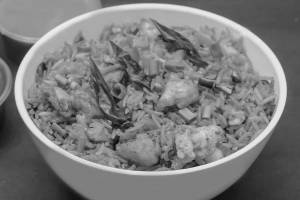 Chicken schezwan fried rice