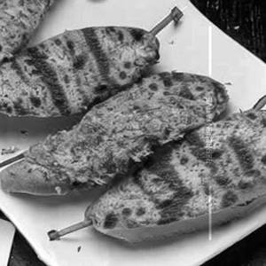 Chicken Seekh Kabab Garlic Bread