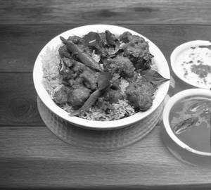 Chicken 65 biryani