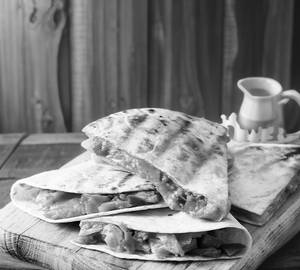 Egg And Shawarma Chicken Quesadilla