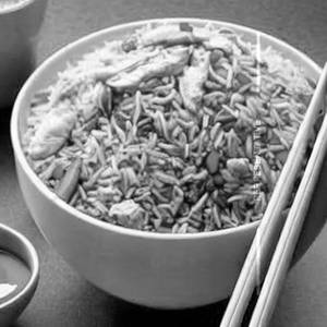 Singapur Chicken Egg Fried Rice