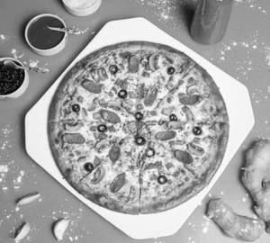 Corn and panner pizza