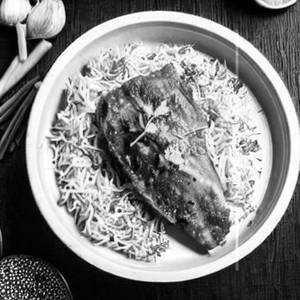 White Garlic Bhetki Fish     