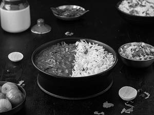 Rajma Chawal Bowl + Pickle + Salad