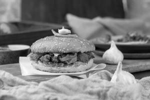 Vegan Chaap Burger (no Dairy)