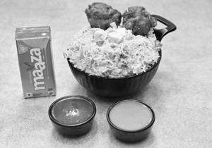 Chicken Rice + Chicken 65[2 Pcs] + Beverage